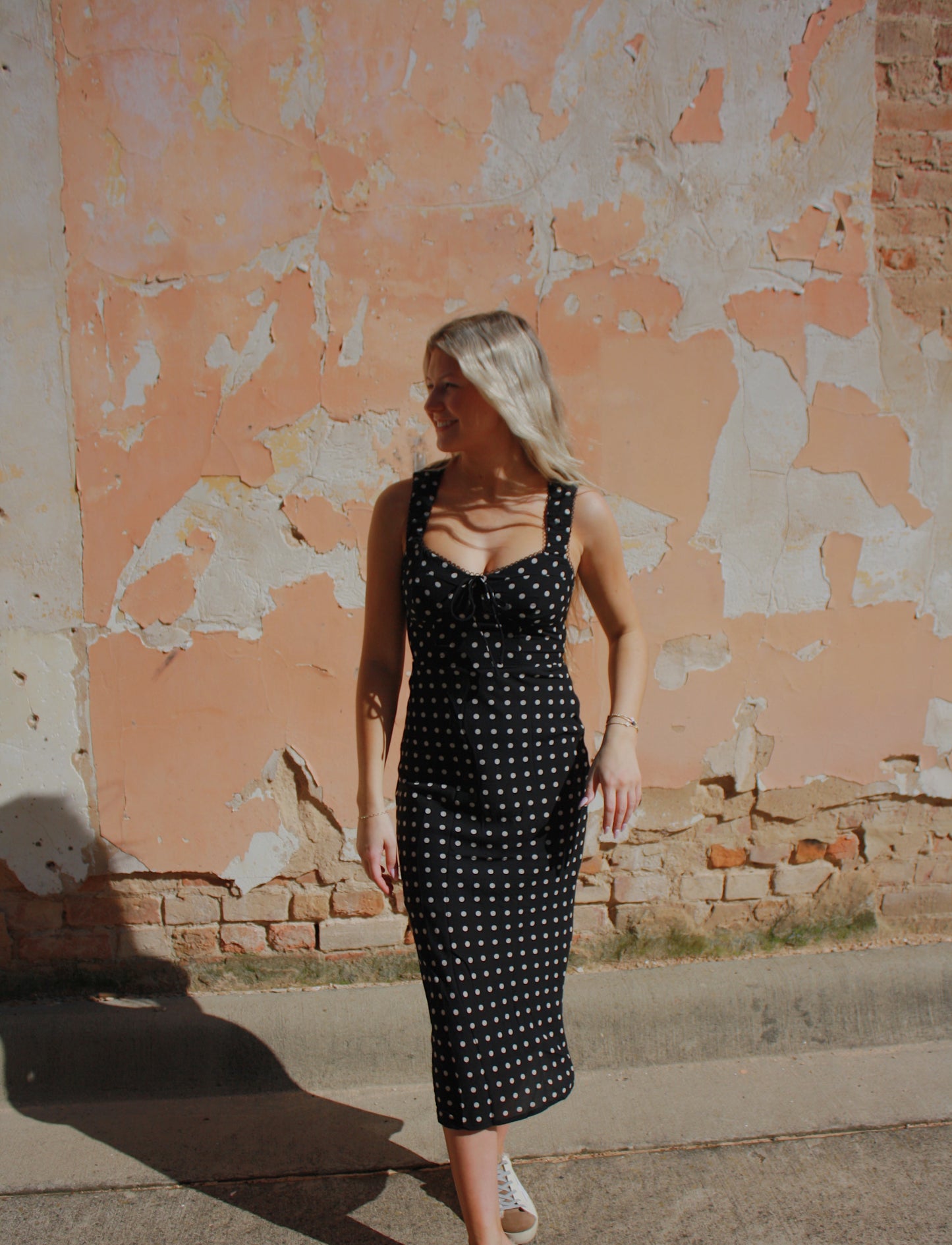 Nori PolkaDot Midi Dress