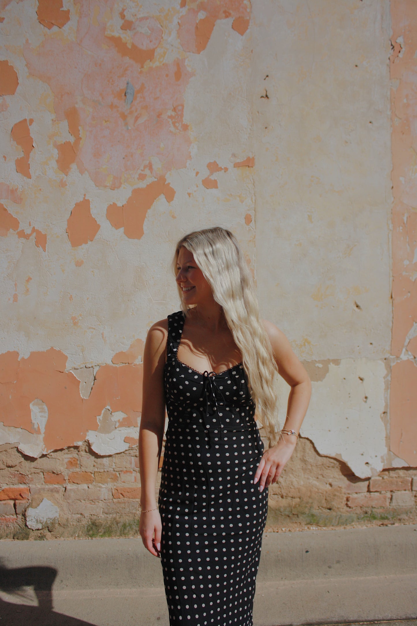 Nori PolkaDot Midi Dress