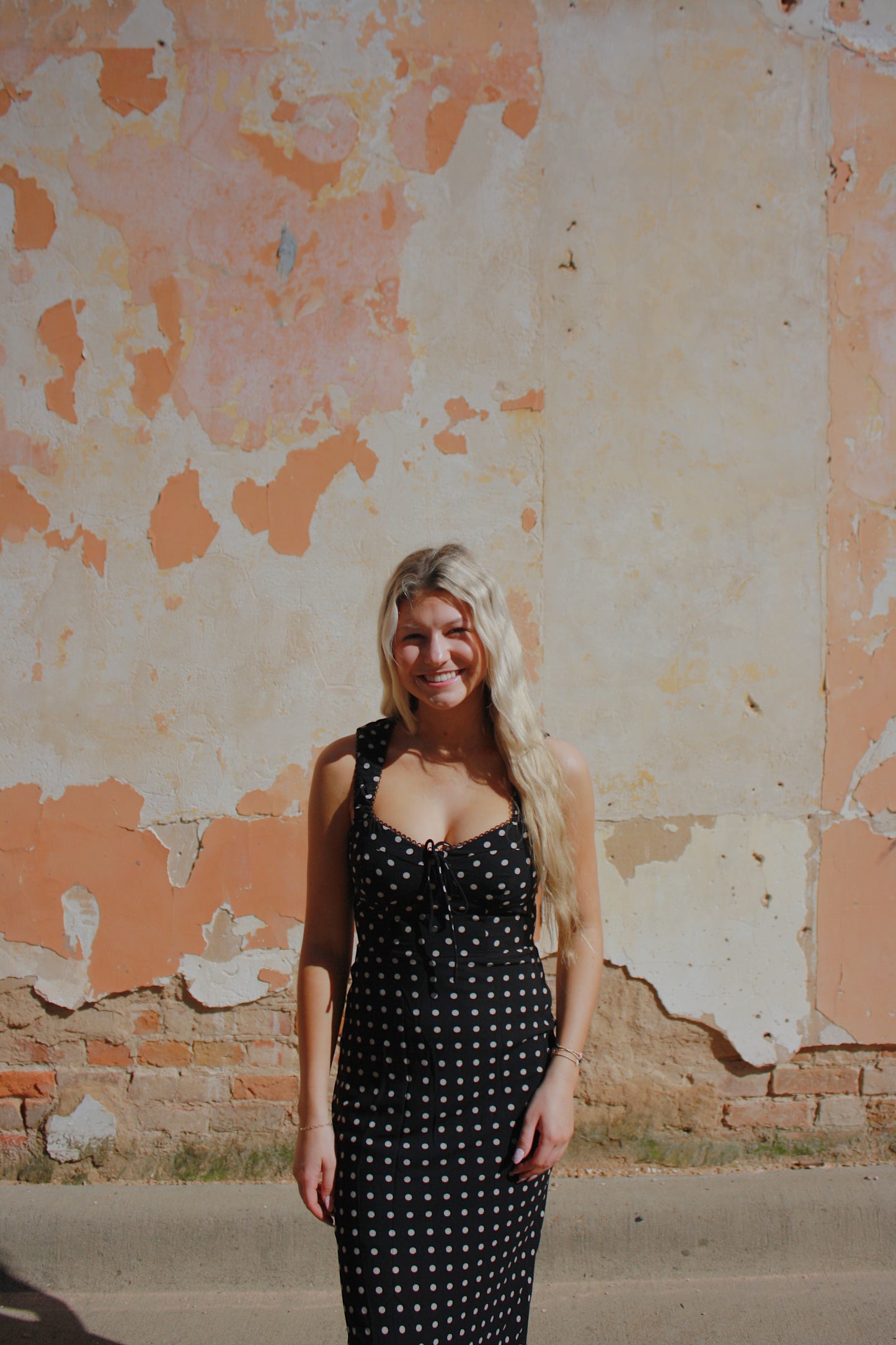 Nori PolkaDot Midi Dress